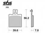 Τακάκια SBS 519HF (FA047)(FD012)